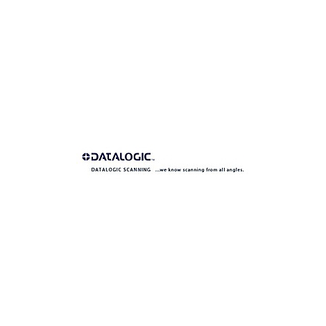 Datalogic Logo mit Text: Datalogic Scanning… we know scanning from all angles.