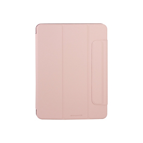 Hellrosa Tablet-Hülle mit Klappfunktion und Stifthalterung. Der Schriftzug "dbrantel928" ist erkennbar.