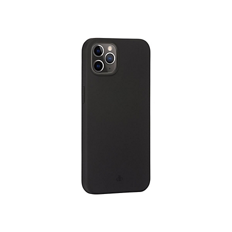 Schwarze Handyhülle für ein Smartphone mit Kameraaussparung und db-Logo.