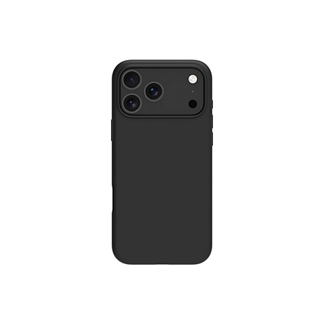 Schwarze Smartphone-Hülle, Rückseite, drei Kameraobjektive.