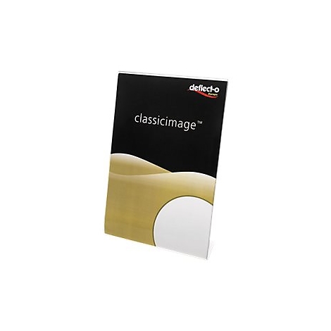 Produit sur fond blanc. Brochure noire et dorée avec texte "classicimage".