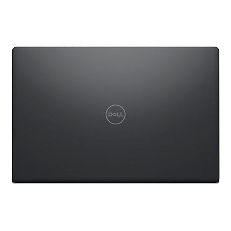 Dunkelgraues Laptop, Dell Logo mittig.