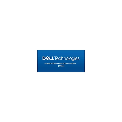 Dell Technologies Logo. Blaue Box mit weißem Text. iDRAC