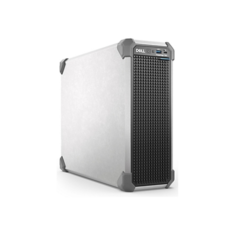 Ein grauer Server-PC von Dell. Oben rechts steht "PowerEdge T160".