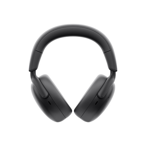 Casque gris foncé avec des oreillettes circum-auriculaires sur fond blanc.