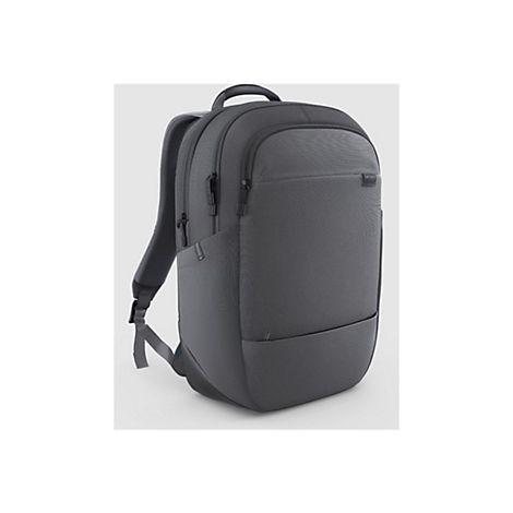 Sac à dos gris sur fond clair. Il a une surface texturée, des bretelles et une poignée.