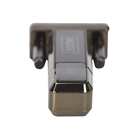 Appareil USB gris foncé avec l'inscription "DATIS" et "2.0".