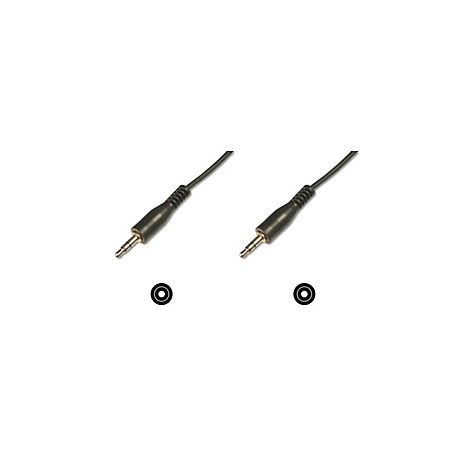 Zwei schwarze Klinkenstecker mit ihren jeweiligen Buchsen, Detailaufnahme.