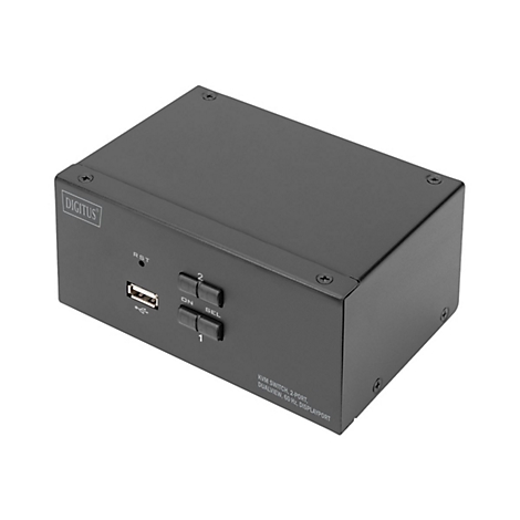 DIGITUS DS-12862 - KVM-/Audio-/USB-Switch - 2 x KVM port(s) - 1 lokaler Benutzer - Desktop