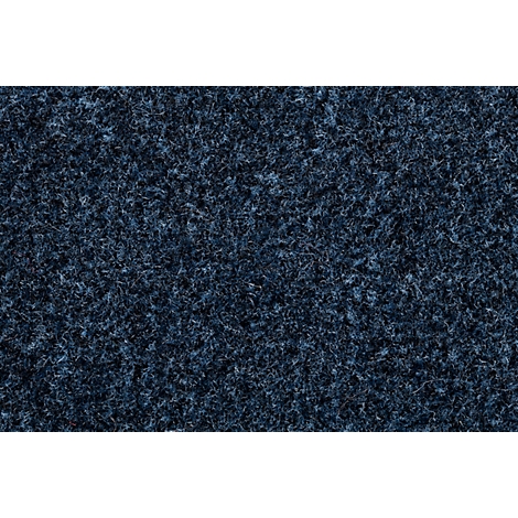 Close-up of a blue carpet with an irregular, slightly textured surface.