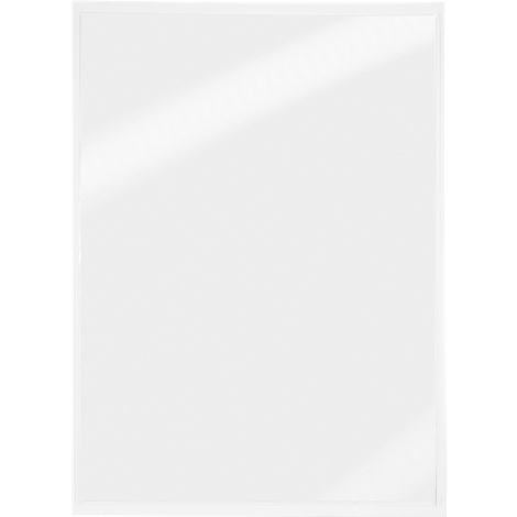 Image carrée blanche, avec un rayon de lumière diagonale brillant en haut à gauche et en bas à droite.
