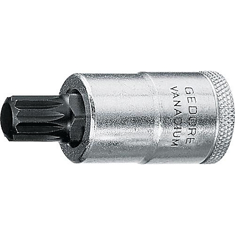 Gros plan d'une clé métallique avec l'inscription "GEDORE VANADIUM".