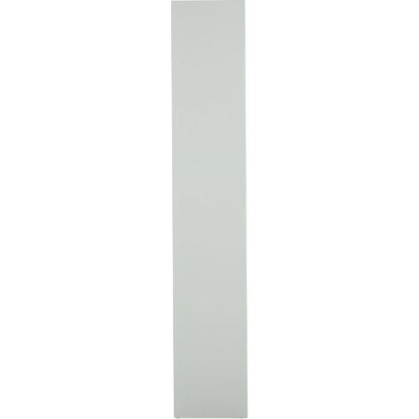 Een lichtgrijs rechthoek tegen een witte achtergrond.