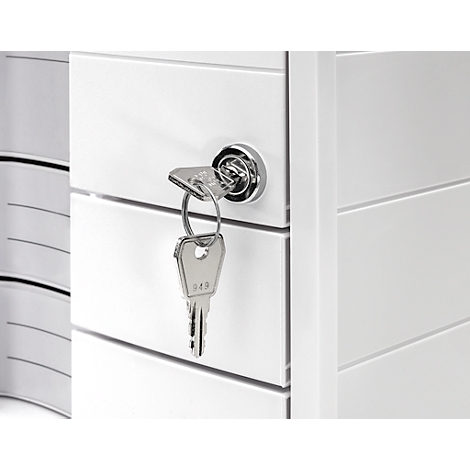 Keyhole with key; silver. The key is in the lock.