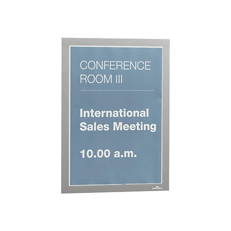 Schild mit der Aufschrift Konferenzraum III, Internationales Sales Meeting um 10:00 Uhr.