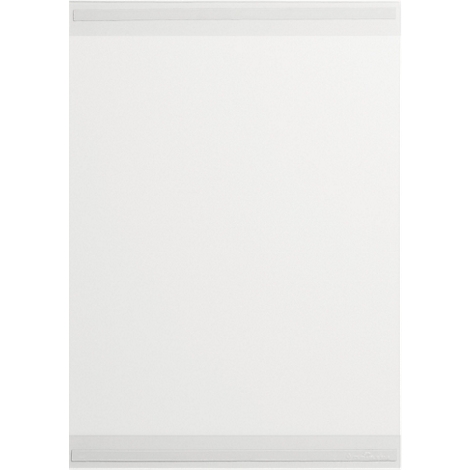 Durable Infohalter rPET, A3 Hochformat, selbstklebend durch 2 rückseitige Klebestreifen, Recycling-PET, transparent, 5 Stück