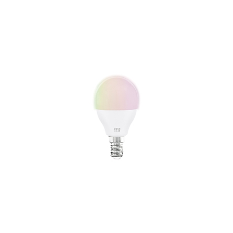 Une ampoule LED blanche émettant une lumière colorée.