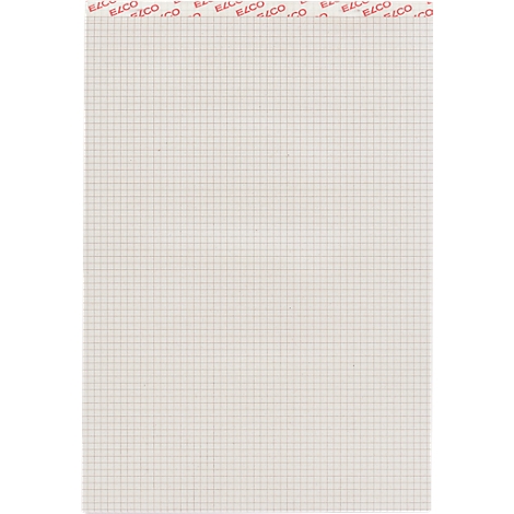 Notebook with grid paper, with the red lettering "ELCO" at the top.