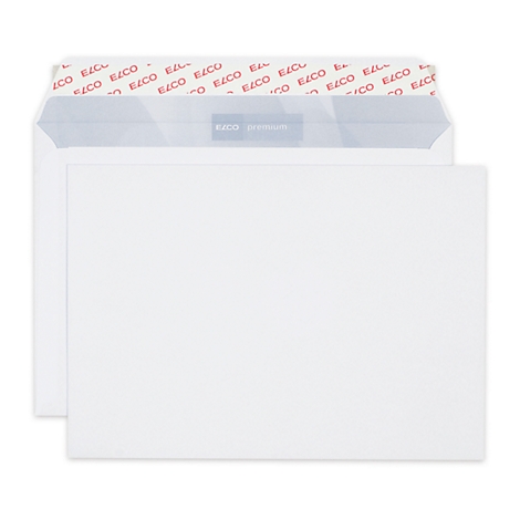 A white envelope, partially open. Red lettering is visible inside.