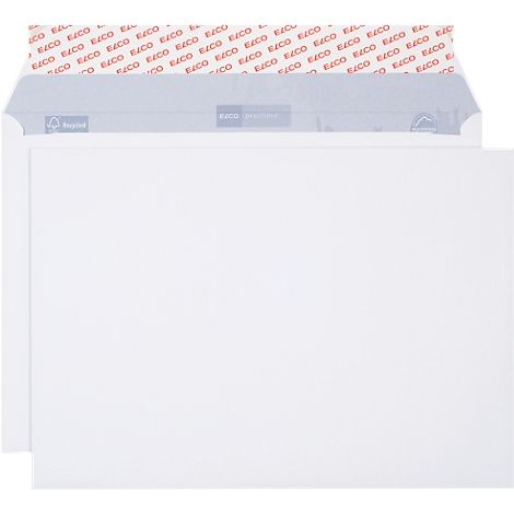 A white envelope is partially open. The inner part has a red pattern, the rest is white.