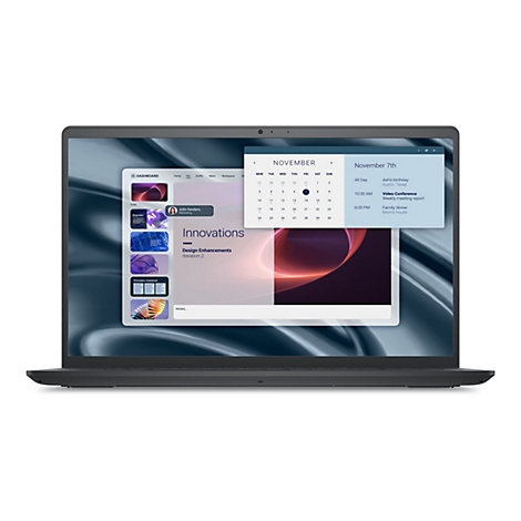 Ein Laptop zeigt einen Kalender mit dem 7. November, einschließlich eines Termins für eine Videokonferenz. Auf dem Bildschirm sind weitere Apps zu sehen.
