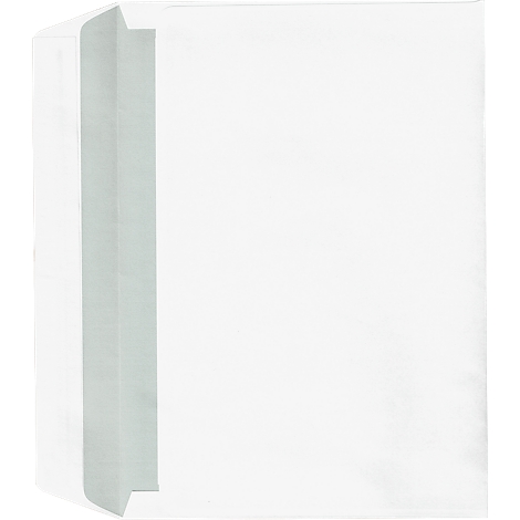 A white envelope, photographed slightly diagonally from above, with the flap slightly open.