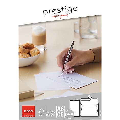 ELCO - Carte double avec enveloppe Prestige C6/A…