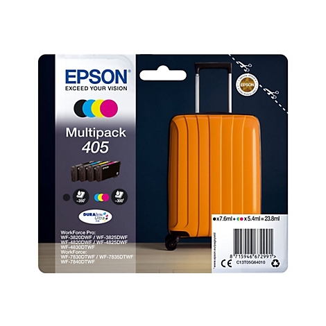 Epson 405 Multipack - 4er-Pack - Schwarz, Gelb, Cyan, Magenta - original - versandfertig - Tintenpatrone