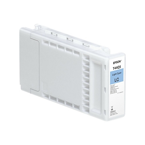 Cartouche d'encre bleu clair d'Epson, avec inscriptions : Light Cyan, LC, 350ml.