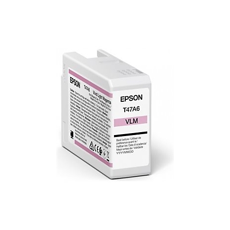 Epson Tinte, rosa-lila, mit Aufdrucken.