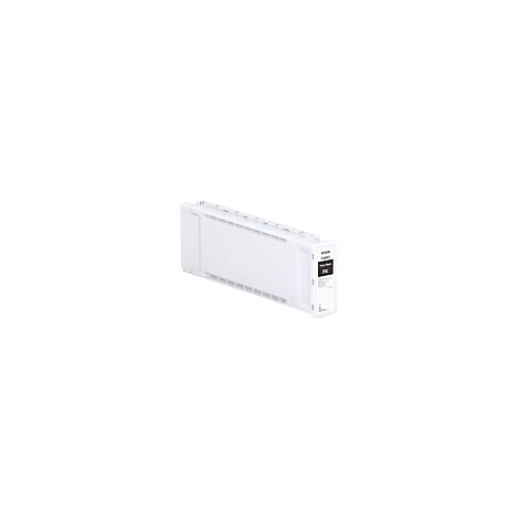 Weiße Epson T6921 Fototinte-Patrone vor weißem Hintergrund.