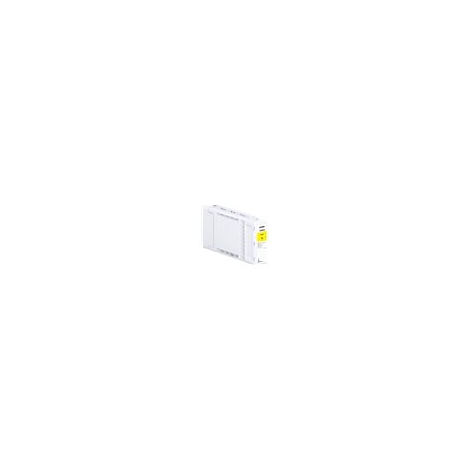 WeiÃŸes elektronisches Bauteil, mit gelbem Anschluss.