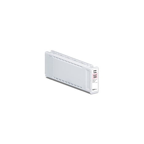 Hellrosa Tintenpatrone, quadratisch mit geriffelter Oberseite. Beschriftung: 'EPSON T6736', 'Light Magenta VLM' und Angaben zum Inhalt.