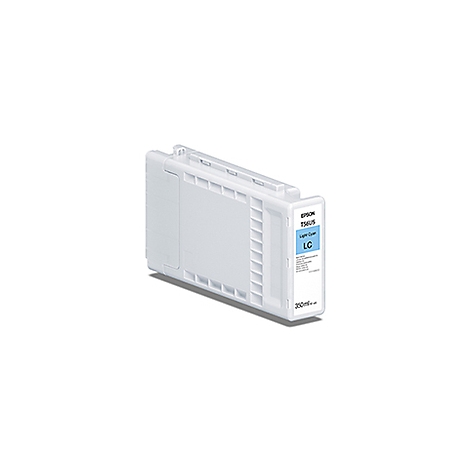 Hellblaue Epson Tintenpatrone, Text: T546US LC Light Cyan, 350ml.
