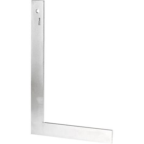 Équerre en argent. Avec l'inscription 250 mm.