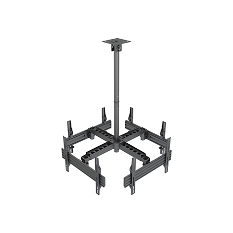 Halterung für mehrere Bildschirme, grau, Deckenmontage.