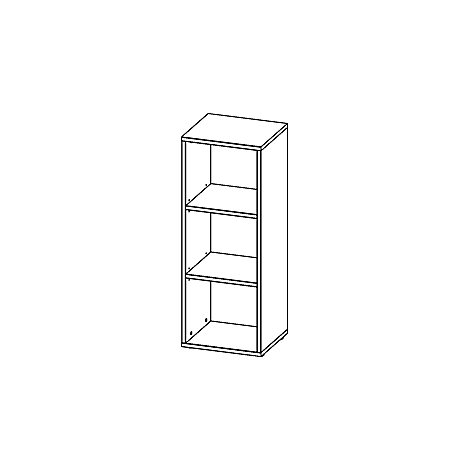 Estantería para archivos, 3 OH, ancho 450 x fondo 400 x alto 1200 mm, grafito