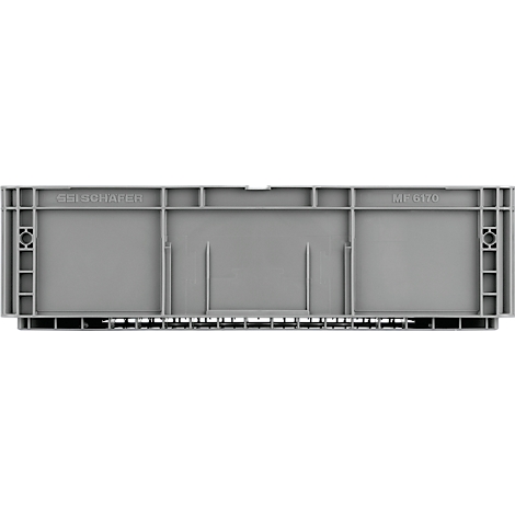 Gray plastic box, with texts like "SSI SCHÄFER" and "MB 6170".