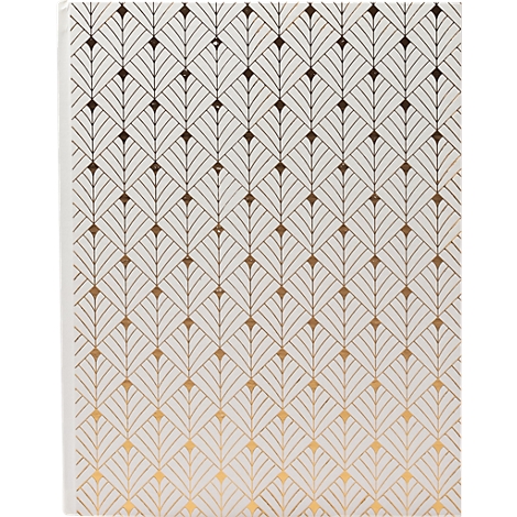 Motif de feuilles répétitives, brun foncé à or, sur fond clair.