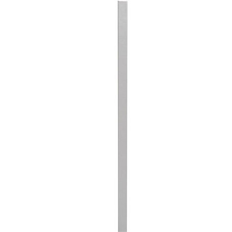 Ligne verticale grise aux bords légèrement arrondis, sur fond blanc.