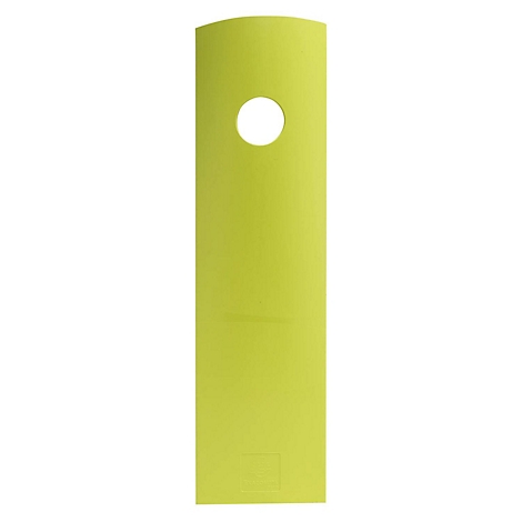 Emballage de bouteille de vin vert-jaune avec trou. Bord supérieur arrondi, bord inférieur droit.