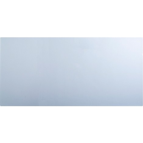 Un rectangle bleu-gris qui semble briller vers une source de lumière.