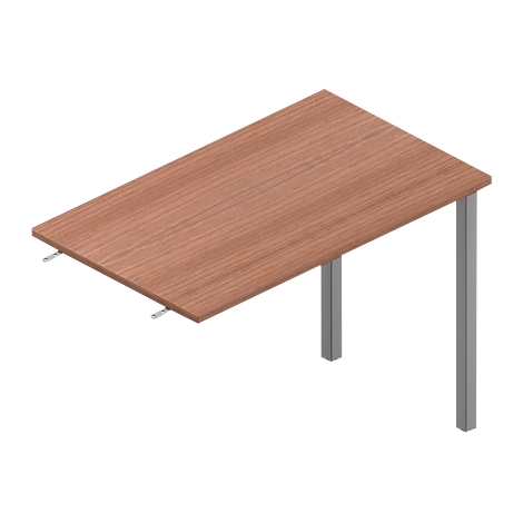 Wooden table top with gray legs. A minimalist piece of furniture, perfect for modern spaces.