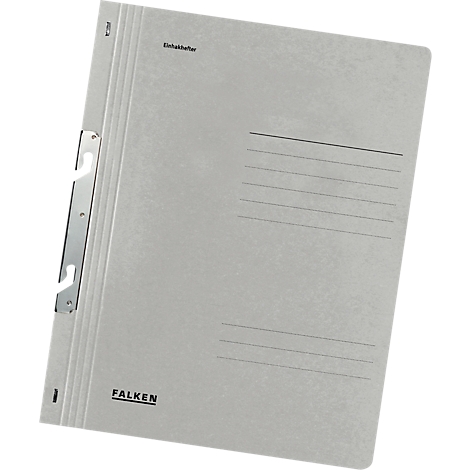 Light gray file folder with metal clip and the FALKEN lettering.