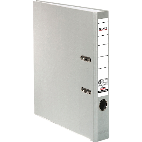 Grey file folder, with the name 'FALKEN' on the spine.