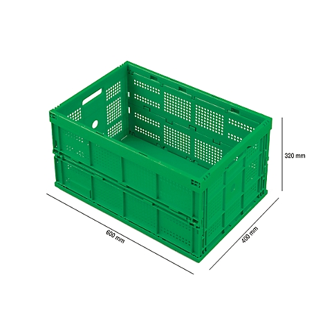 2 x Transportbox Deckel Transportkiste Stapelbox Storage Box Klappbox grau 60l 