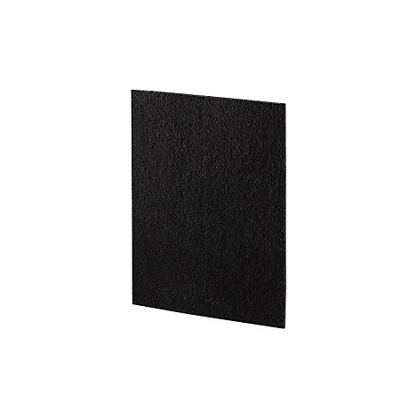 Un matériau noir rectangulaire sur fond blanc. La surface est légèrement texturée.