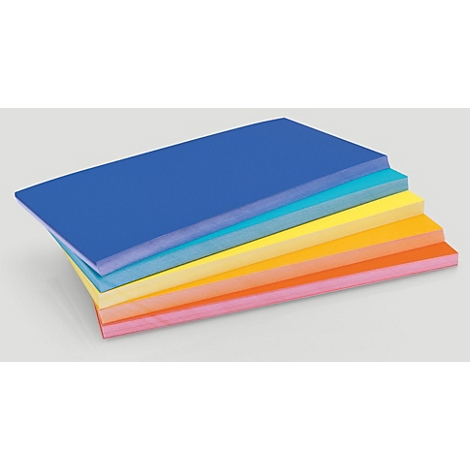 Pile de notes colorées en cinq couleurs de Magnetoplan, 200x100mm, 120g/m2, 250 pièces.