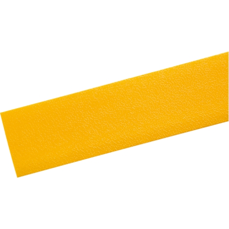 Yellow, elongated strip with a textured surface. The strip is slightly angled and presented against a white background.