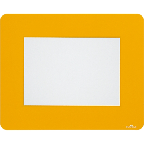 Yellow rectangle with white rectangle inside.